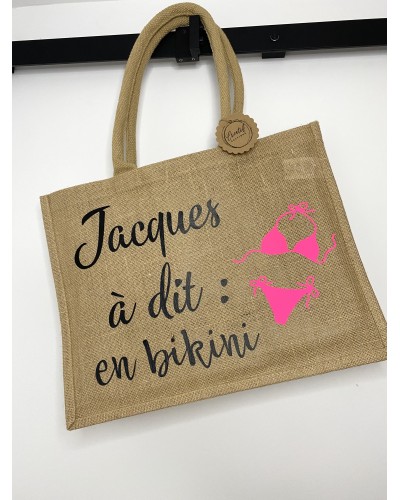 Sac de course en jute sans poche